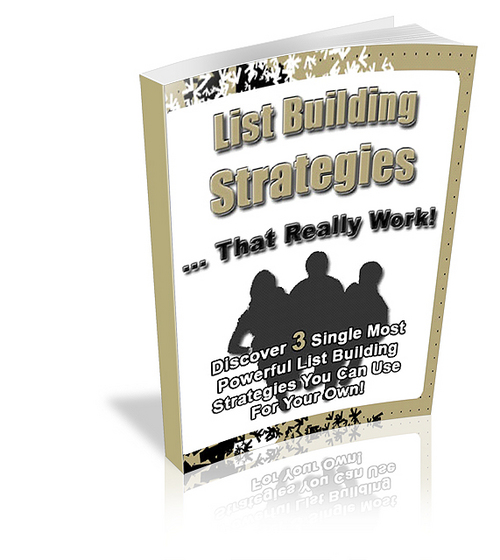 Product picture List Building StrategiesThat Really Work - New - PLR