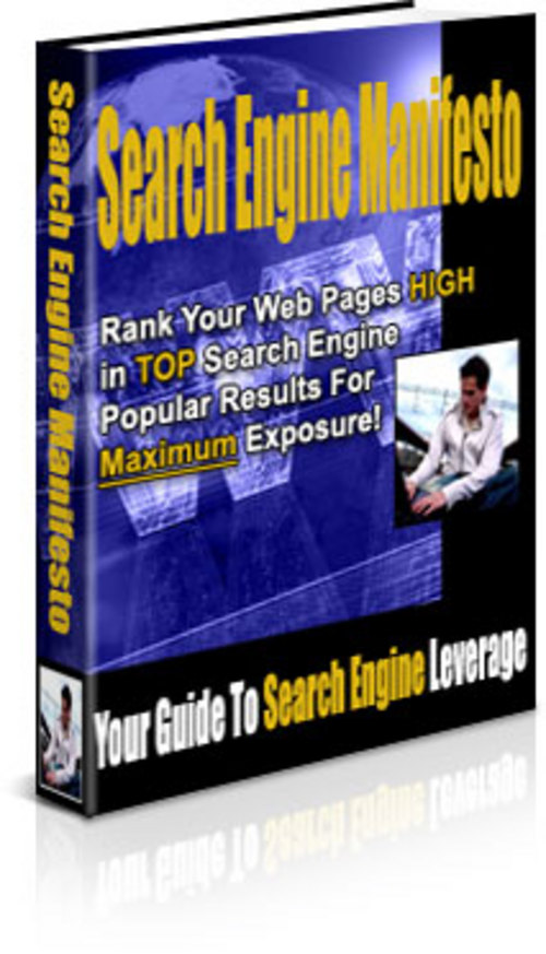 Product picture Search Engine Manifesto - New ebook with PLR