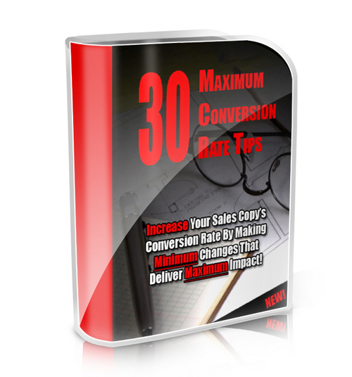 Product picture 30 Maximum Conversion Rate Tips - New ebook with PLR