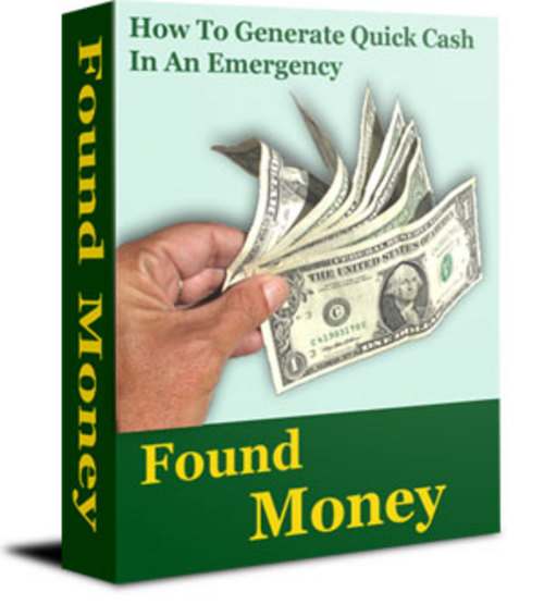 Product picture Found Money: How To Generate Quick Cash In An Emergency - with PLR